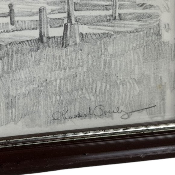 Drawing The Governor’s Palace Williamsburg Virginia Signed Charles H. Overly - Picture 3 of 15